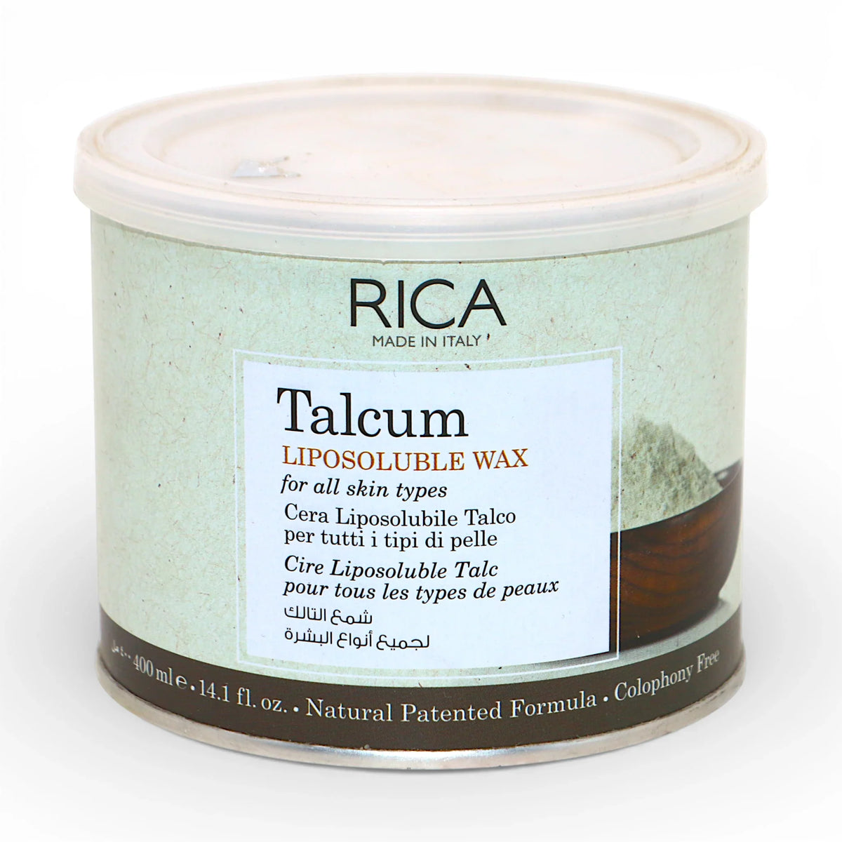 Rica wax tin talcum 400ml