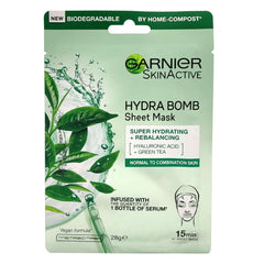 GARNIER HYDRA BOMB TISSUE MASK GREEN TEA