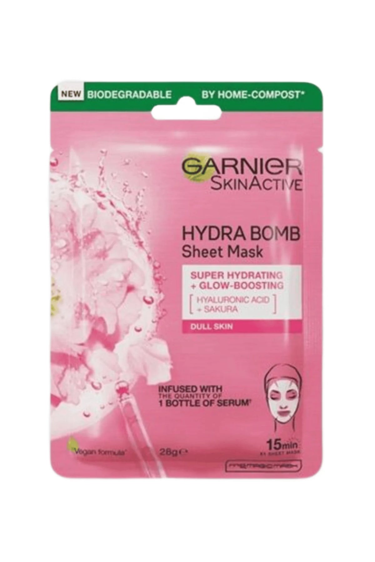 Garnier sheet mask glow boosting